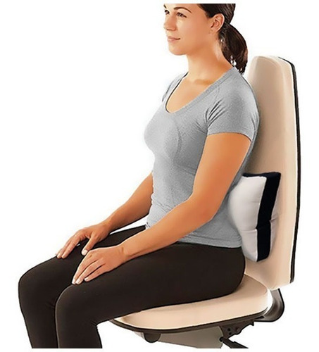 Almohada Multiusos Viaje Piernas Anti Estress Lumbar 40x30 Color Blanco