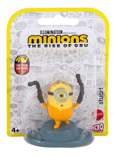 Minions Mini Figura Stuart 5 Cm - Mattel