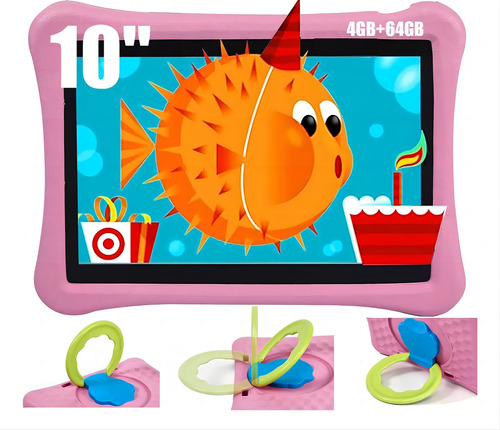 Tablet Para Niños 10'' Tableta Android 64gb Memoria Regalo