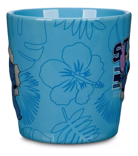 Taza Stiche Disney Store Lilo Nani Pleakley Cobra Bubbles Ju Azul Acero Stich