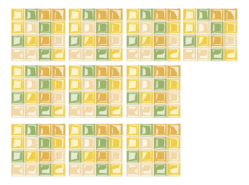Pegatinas Autoadhesivas Para Pared, Tamaño L, 10 Unidades, C