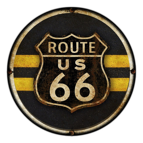 #88 - Cuadro Decorativo Vintage Retro / Route 66 !