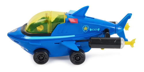 Paw Patrol Vehículo Transformable Shark De Chase Color Azul