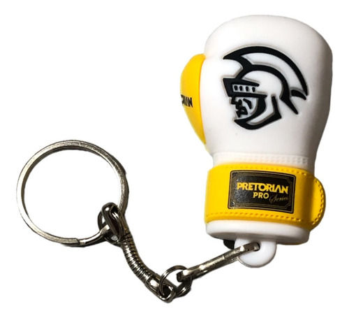 Chaveiro De Luva Boxe Pretorian Em Silicone Cor Branco