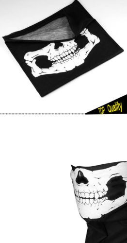 Calavera Moto Motocicleta Bandana Bufanda Cuello Cara Máscar