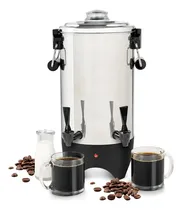 Comprar Cafetera 45 Tazas Industrial 2 Dispensadores Inoxidable Cafe Color Gris 2
