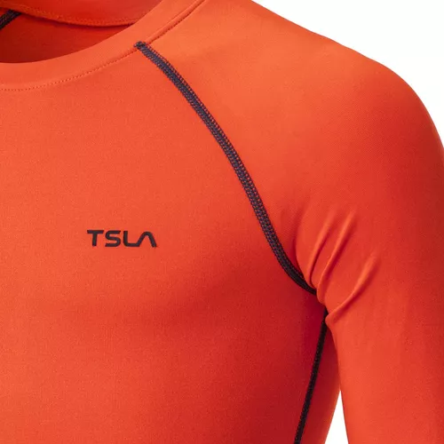  TSLA - Camisetas de compresión térmicas de manga larga