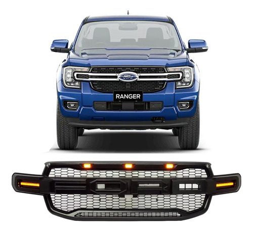 Máscara Estilo Raptor Led Ford Ranger T9 2023-2024