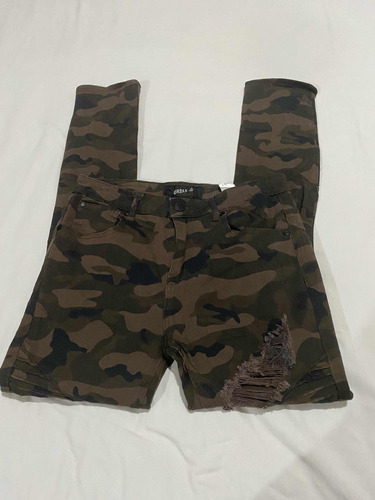 Pantalón Camuflaje Urban Id Talla 30x30 Usado Moda Biker Mot