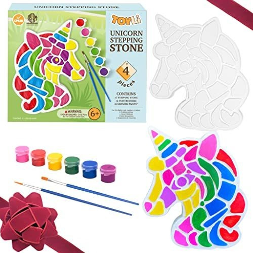 Toyli Unicorn Stepping Stone Painting Kit Para Niños Crea T
