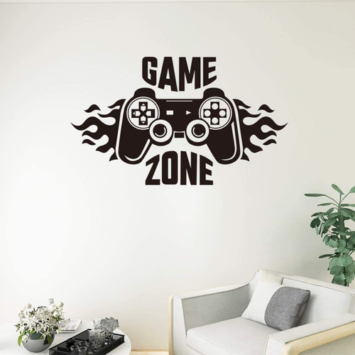 Vinilo Decorativo Para Pared Gamer Game Zone 60x30cm