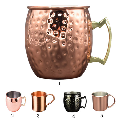Taza Mula Hecha De De Moscú De La Vaso De La Vaso De De Una