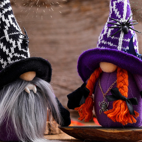 Adornos De Halloween Con Forma De Escoba Para Sombrero De Co
