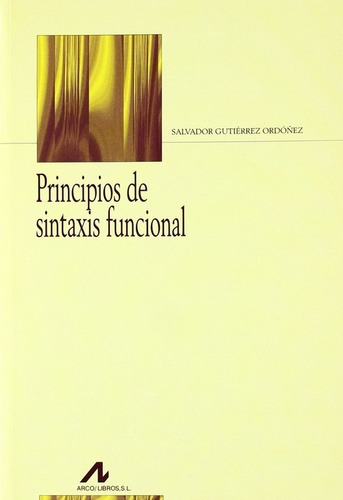 Libro Principios De Sintaxis Funcional - Gutierrez Ordoñez,