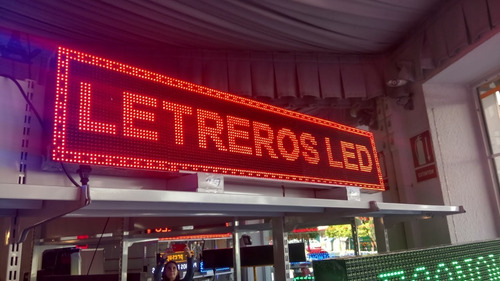 Letrero Led Panel Publicitario Programable Negocio 100 X 20.
