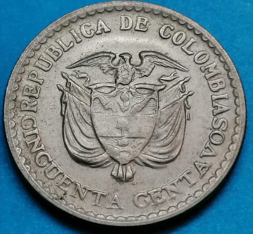 Colombia 50 Centavos 1965 Jorge Eliecer Gaitan