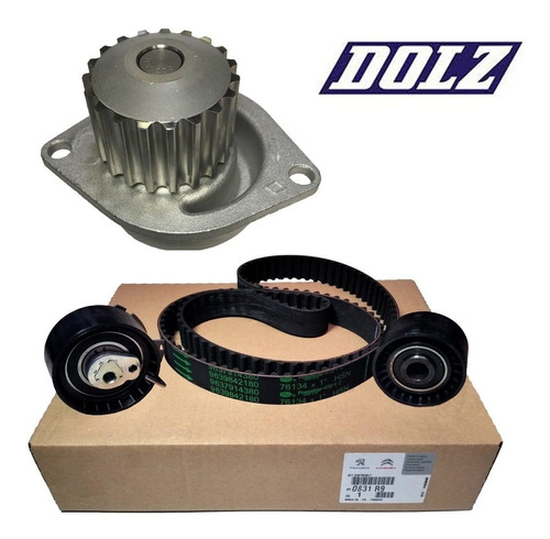 Imagen 4 de 8 de Kit Distribucion + Bomba Dolz Peugeot 207 1.6 16v Original