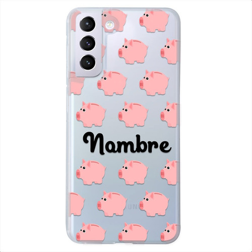 Funda Para Galaxy Cerditos Personalizada Con Nombres