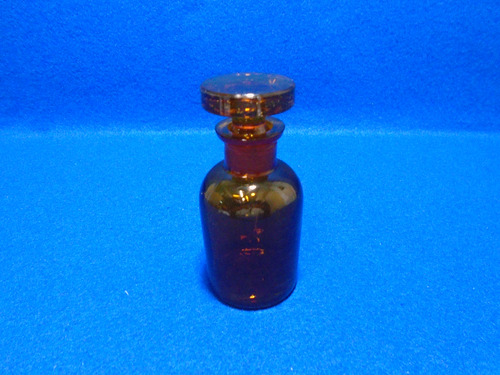 Frasco Para Reactivo Boca Angosta De Vidrio Ambar 60 Ml Js