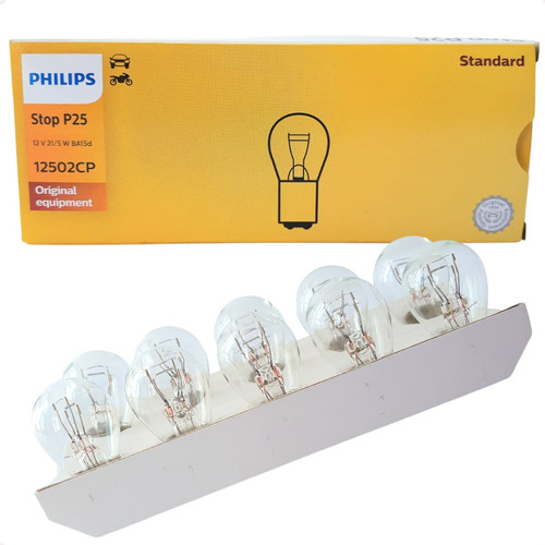 Lampada Philips 2 Polos: 21w/5w:12v: 10 Unidades