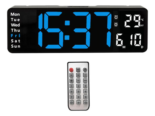 Reloj De Pared Digital Reloj De Mesa Reloj Pequeña Luz Azul