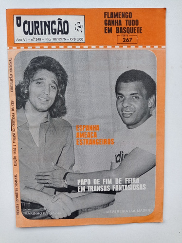 Revista O Curingão No Futebol 267 - Loteria Esportiva - 1975