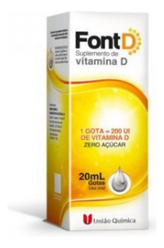 Vitamina D Font D 200ui Gotas Com 20ml