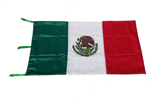 Bandera De Mexico En Razo Doble Tela Reglamentaria 90x1.58