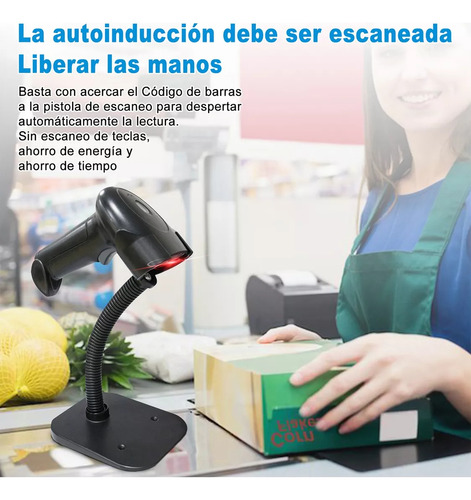 2.4g Lector De Código De Barras 1d/2d Lector Qr Inalámbrico