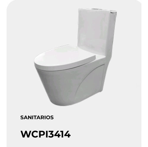 Sanitario Cerámica De Piso Color Blanco 