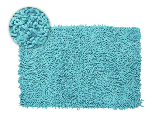 Imagen 1 de 9 de Alfombra De Baño Antideslizante Rectangular Suave Shaggy