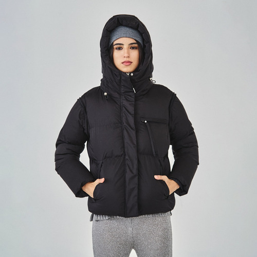 Campera Puffer Harmony Obsidian 