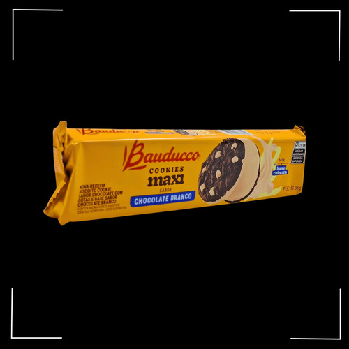 Biscoito Cookie Maxi Branco 96g Bauducco - Kit 3 Un