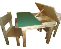 Comprar Juego Mesa Pizarron Doble Y 2 Sillas