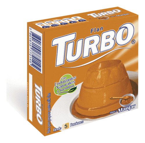 Turbo Flan De Manjar Sin Gluten 50 G