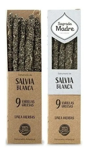 Incienso - Salvia Blanca - Sagrada Madre 9u