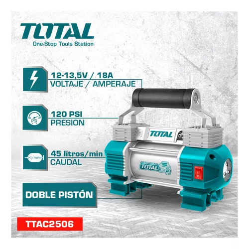 Compresor para auto 12V TOTAL - Total Tools