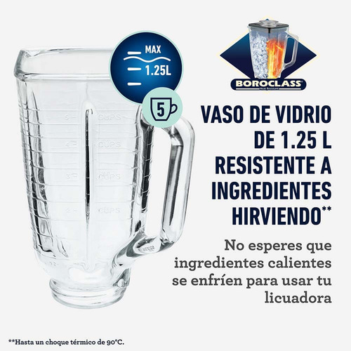 Licuadora Clásica Oster® Cromada Con Perilla Ergonómica De 3 Color Plateado 110V