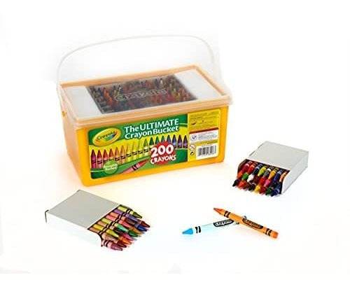 Crayola Crayon Último Cubo De 200 Lápices De Colores.