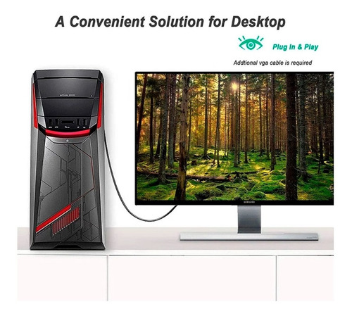 Adaptador Convertidor De Dvi-d A Vga 1080p.