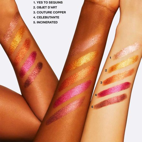 Sombra de olhos Mac Dazzleshadow Glitter incinerada