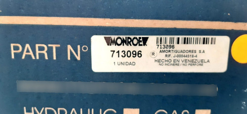 Amortiguador Monroe 713096 Trasero Optra 2004-2007
