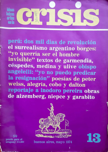 Revista Crisis N°13 1974 Losada #