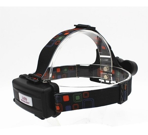 Lanterna De Cabeça Triplo 3 Leds Tática Recarregável Bike