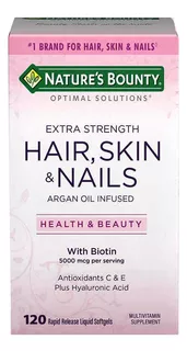 Hair, Skin And Nails Nature Bounty X 120 Capsulas Blandas