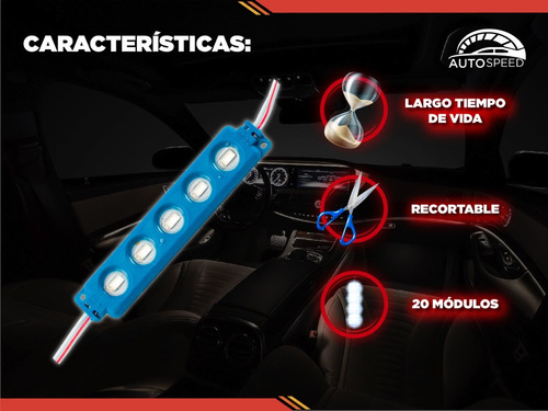 Paquete 20 Módulos De 5 Led 5050 Tipo Encapsulado