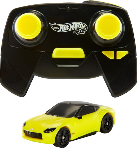 Hotwheels Rc Nissan Z Yellow Mini Carro Control Remoto 1:64