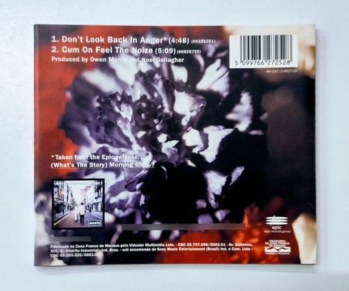 Cd Single Oasis Dont Look Back In Anger (Usado)