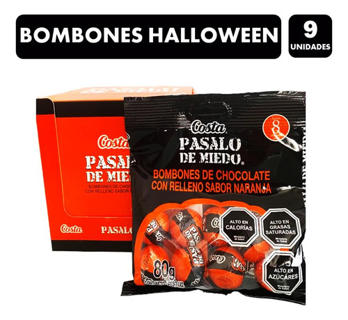 Bombones Halloween -  Chocolates Costa (caja Con 9 Unidades)