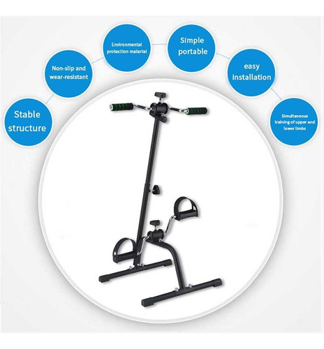 Mini Bike Fisioterapia Bicicleta Portátil Com Apoio De Mãos